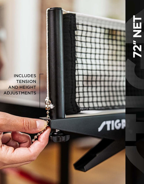 Load image into Gallery viewer, Advantage Professional Table Tennis Tables - Competition Indoor Design with Net &amp; Post - 10 Minute Easy Assembly Ping-Pong Table with Single Player Playback and Compact Storage
