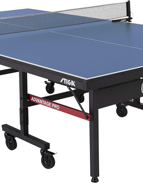 Load image into Gallery viewer, Advantage Professional Table Tennis Tables - Competition Indoor Design with Net &amp; Post - 10 Minute Easy Assembly Ping-Pong Table with Single Player Playback and Compact Storage
